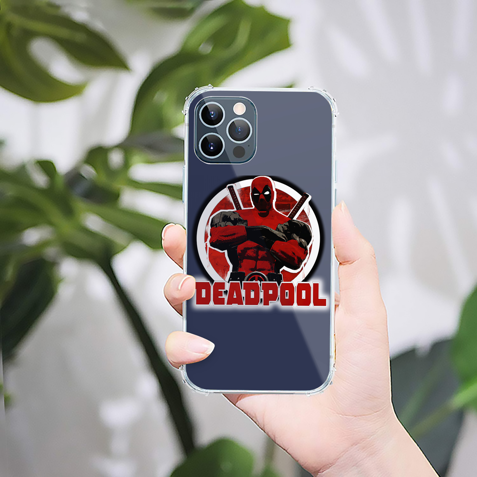 （画像用） Deadpool デッドプール 【iPhone 12シリーズ対応】透明スマホケース（クリアソフトケース）